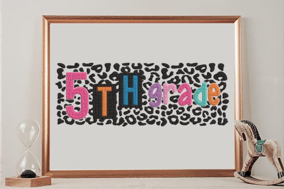 5th Grade Leopard Embroidery Design