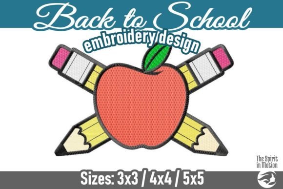 A Designer's Take on Back to School Apple and Pencils Vol 3