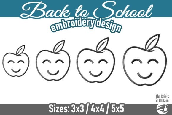 Back to School Smiling Outline Apple: A Designer’s Review