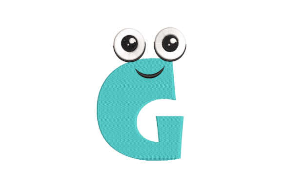 Funny Letter G: A Sweet Embroidery Design for Personalized Gifts