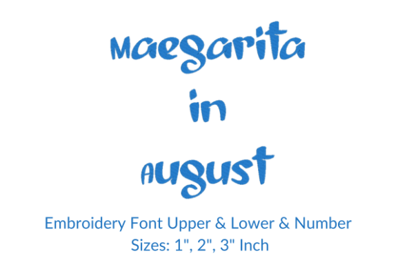 Margarita in August Font: A Craft Fair Seller’s Review
