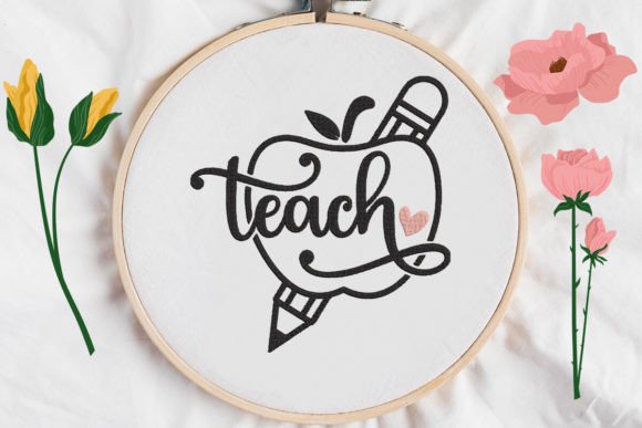 Teach, Apple and Pencil Embroidery Design: A Gift Maker’s Review
